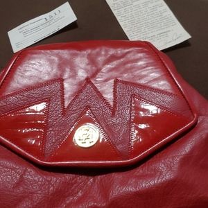FIFTH AVENUE HANDBAGS / RED VINTAGE LEATHER wrong price/ vintage